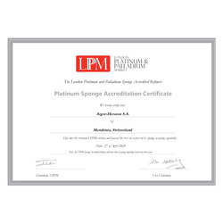 Lingot Argor-Heraeus 5 grammes de palladium