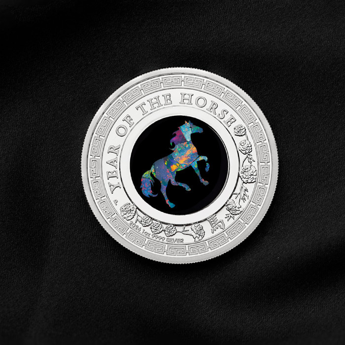 Perth Mint : Lunar III – Année du Cheval 1 once d’Argent 2026 Proof Opal