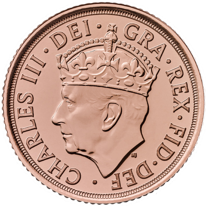 Great Britain: The Coronation Half-Sovereign 2023 Gold Coin