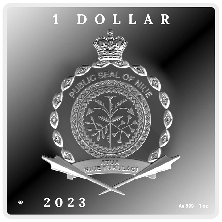 Mongólia: Mongol sólyom 3 uncia ezüst 2023 Proof Ultra High Relief