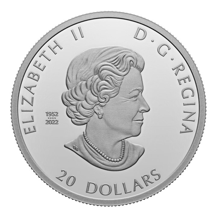 Canada: Forevermark Black Label Oval Diamond $50 Argento 2023 Shaped Matte Proof Coin