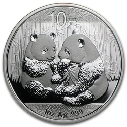 Chińska Panda 1 uncja Srebra 2009