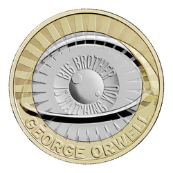 George Orwell £2 Rame-nichel 2025