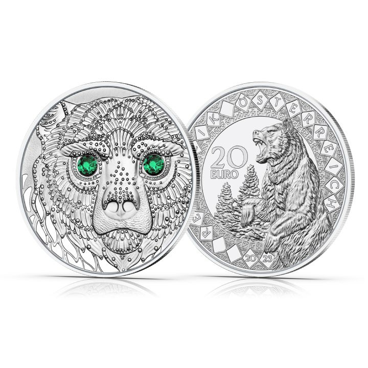 America - Il potere curativo dell'orso 20 Euro Argento 2023 Proof