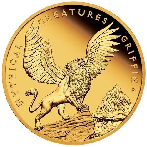 Mityczne Istoty: Griffin 5 uncji Złota 2022 Proof