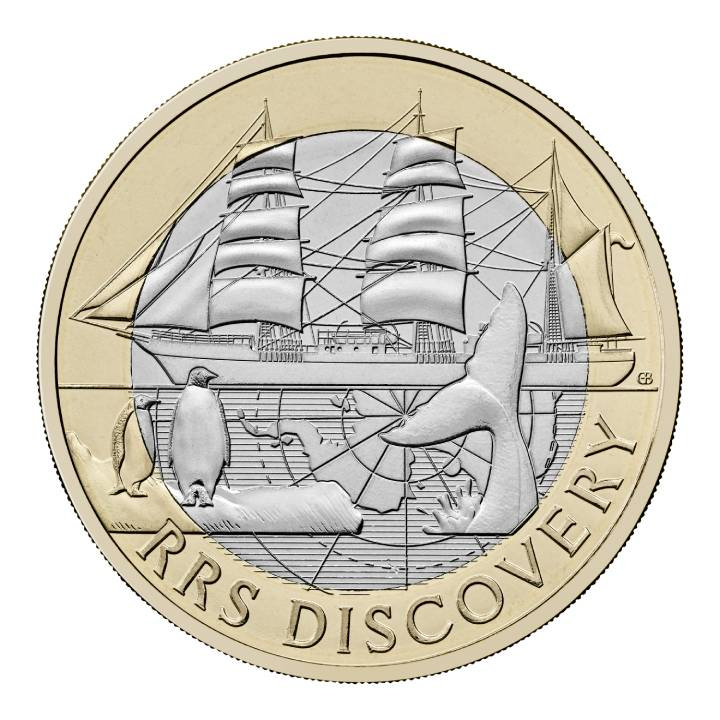 RRS Discovery £2 Miedzionikiel 2025