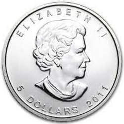 Canada: Wolf 1 oz Silber 2011 Coin (Milk spot) 