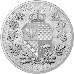 Alegorías: Polonia y Germania 10 oz Plata 2022