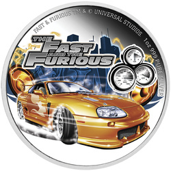 Niue: Fast and Furious colorato 1 oncia d'argento 2023 Proof