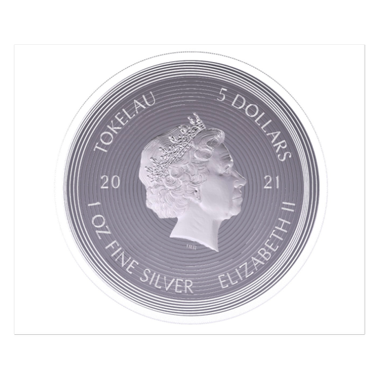 Tokelau: Icon Mona Lisa 1 oz Silver 2021 Prooflike