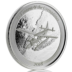 St. Vincent & The Grenadines: Seaplane 1 oz Silver 2018