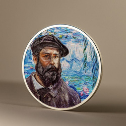 Îles Cook : Maîtres de l'art - Claude Monet colorée 2 onces d'argent 2023 Proof Ultra High Relief