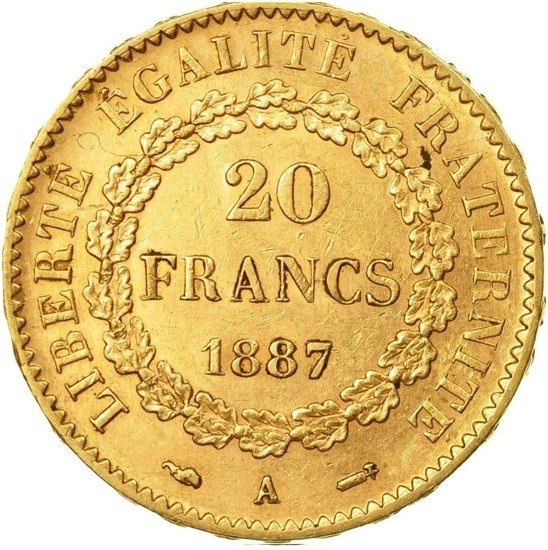 Francja, 20 Franków Génie Różne roczniki