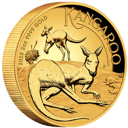Australian Kangaroo 2 oz Gold 2025 Proof High Relief
