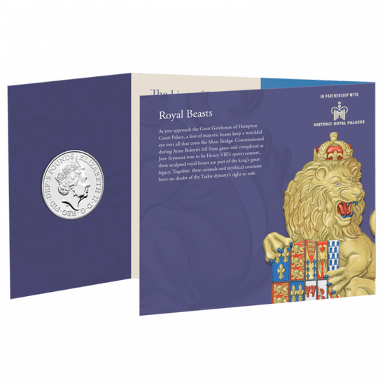 The Royal Tudor Beasts Lion of England Cupronichel 2022