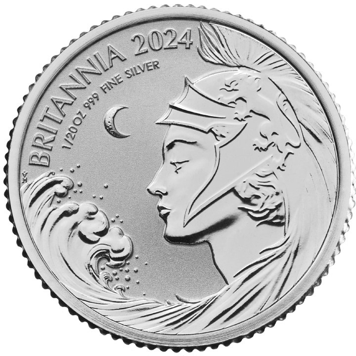 Britannia Four-Coin Silber Set 2024 Reverse Frosted