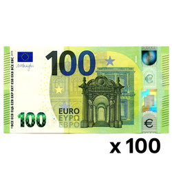 Banknote 100 Euro (100 EUR) UNC 100 pcs
