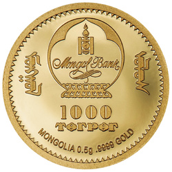 Mongolia: Evolution of Life - Aves 0,5 grama Złota 2024 Proof
