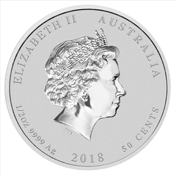 Lunar II: Año del Perro 1/2 onza Plata 2018