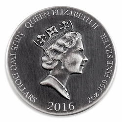 Niue : Biblique - La vision d'Ézéchiel 2 onces d'argent 2016 Proof Antiqued Coin