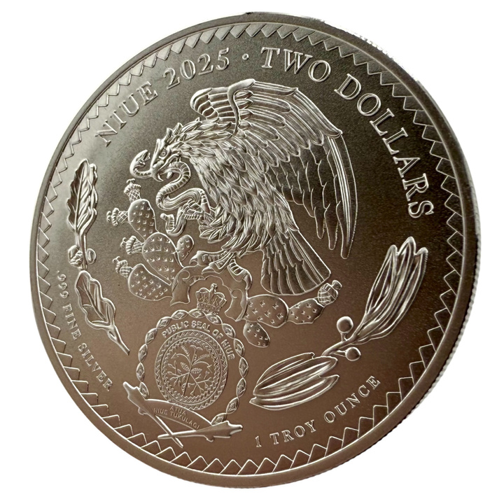 Niue: Aztec Emperor Cuauhtémoc Tribute 1 uncja Srebra 2025