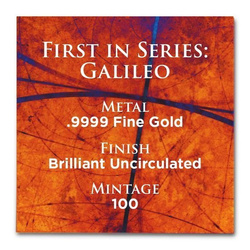 Ikonen der Inspiration - Galileo 1 Unze Gold 2021 