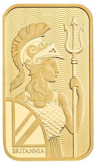 5 gram Gold Bar Britannia Henna Design