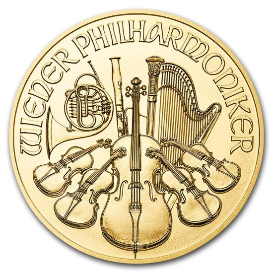 Wiedeński Filharmonik 1/25 uncji Złota 2019