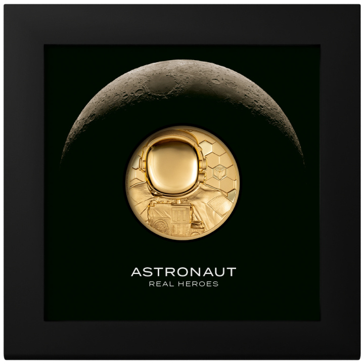 Cook Islands: Real Heroes - Astronaut 1 oz Gold 2024 Proof