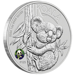 Koala Australiano con Panda Privy 1 oz Plata 2024 (BICE)