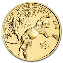 Lunar: Año del Mono 1 oz Oro Reino Unido