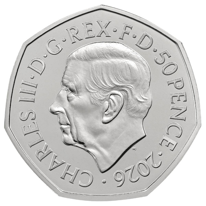 100 Jahre Grand Prix in Großbritannien Kupfernickel-Münze 50 Pence 2026