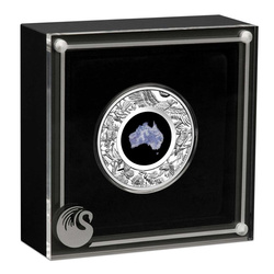 Great Southern Land 1 oz Silver 2022 Proof (Moneda con lepidolita azul)
