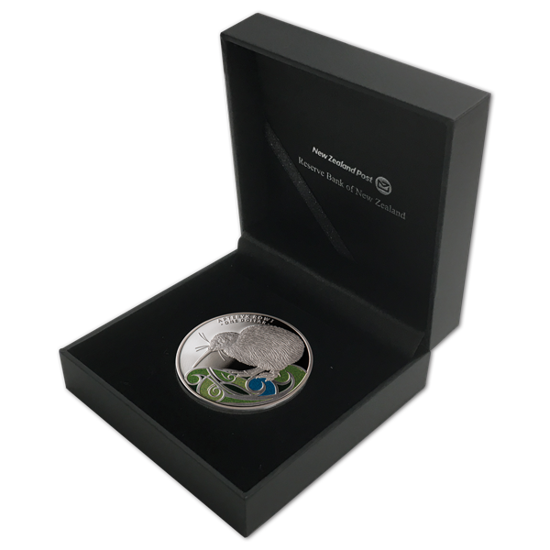 Kiwi coloreado 1 oz Plata 2020 Proof