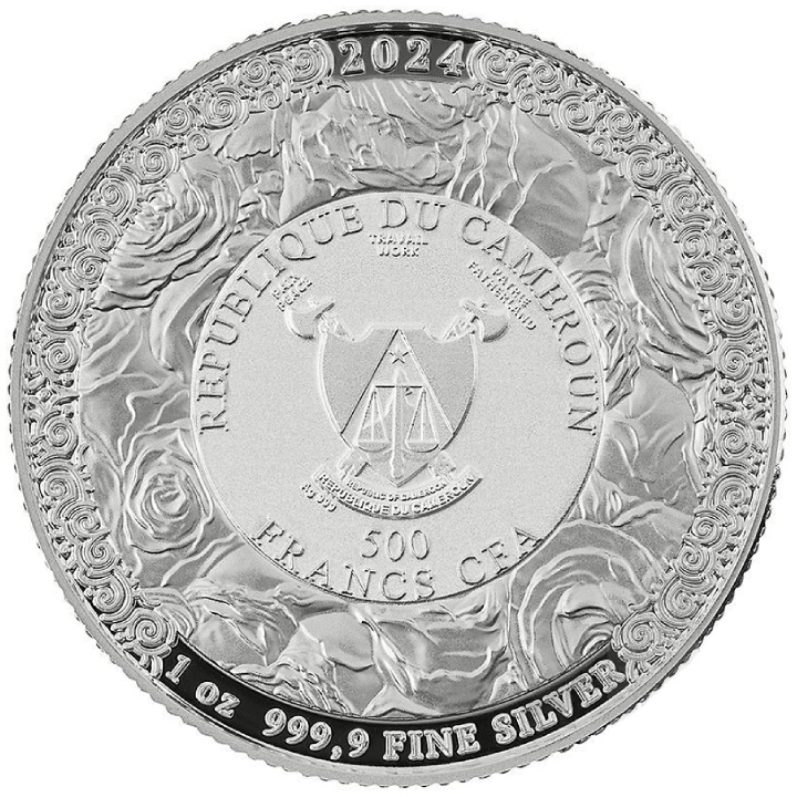 Kamerun: Stříbro 1 oz 2024 - Zaklínačská knižní série