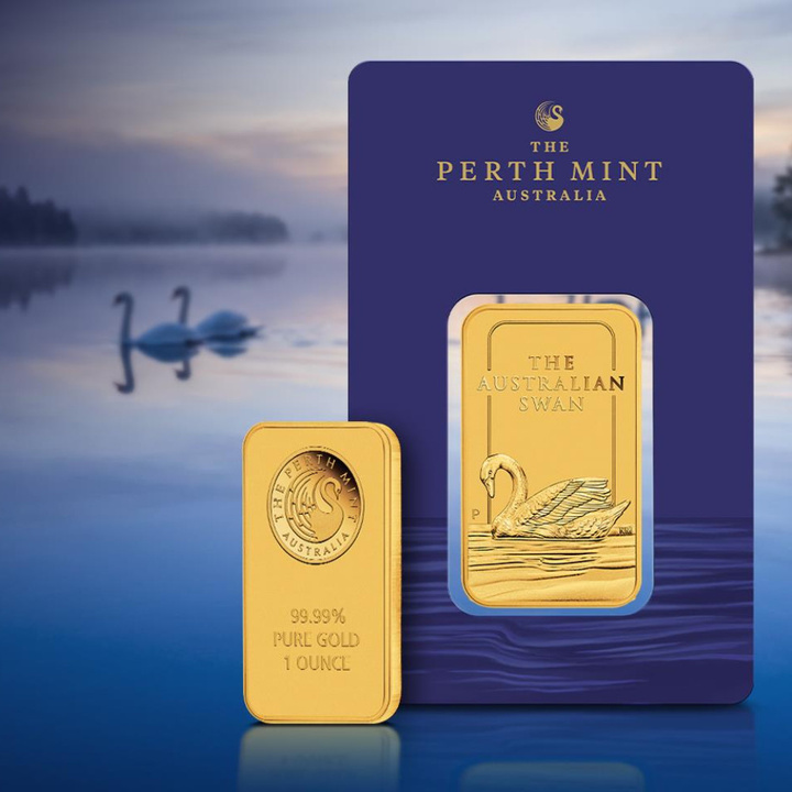 Perth Mint : Lingot d’or Cygne australien 1 once d’or 2026