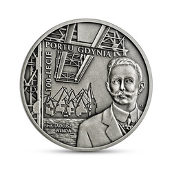 100th Anniversary the port of Gdynia coloured 20 PLN Silver 2022