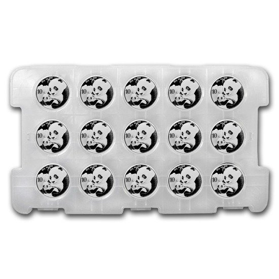 Panda cinese 30 grammi d'argento 2019