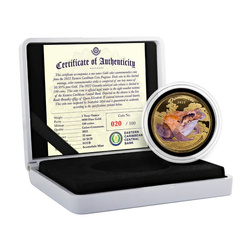  Dominica: Mountain Chicken coloured 1 oz Gold 2022