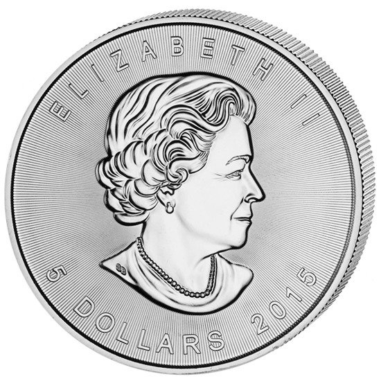 Platerowany Kanadyjski Liść Klonowy 1 uncja Srebra