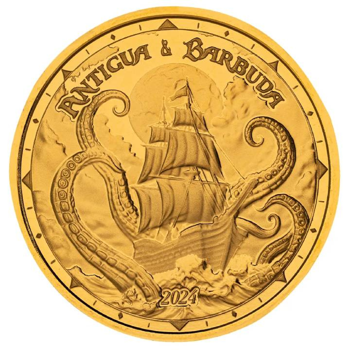 Antigua & Barbuda: Rum Runner and Kraken 1 oz Gold 2024 Proof