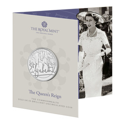 The Queen's Reign - Commonwealth Cupronichel £5 2022