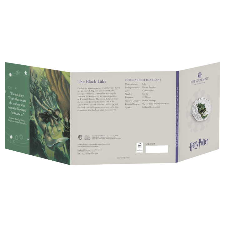 Harry Potter: Black Lake 50p Miedzionikiel 2024