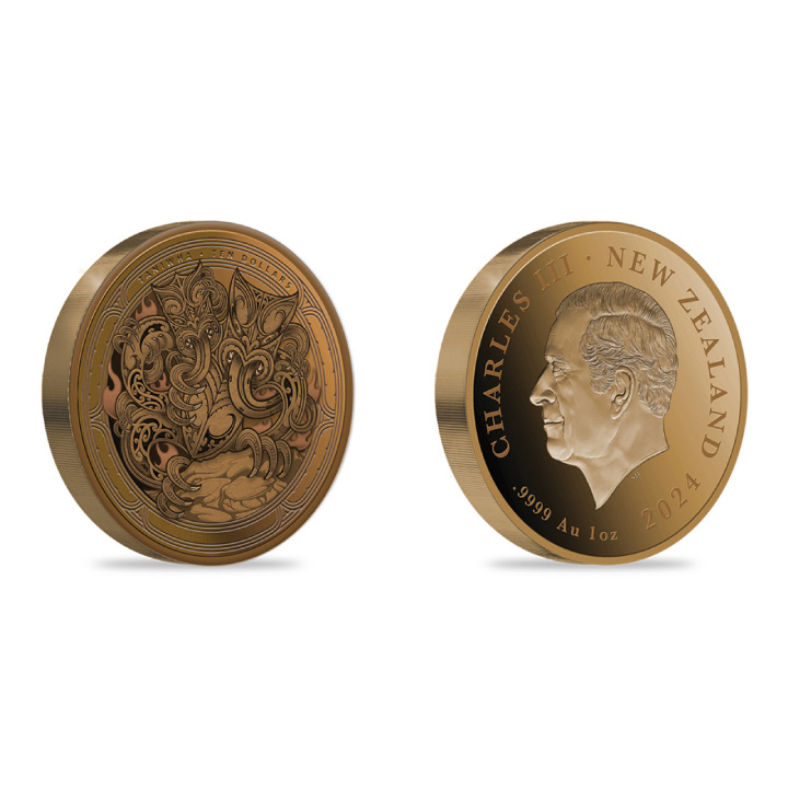 New Zealand: Cave Taniwha 1 oz Gold 2024 Proof Coin