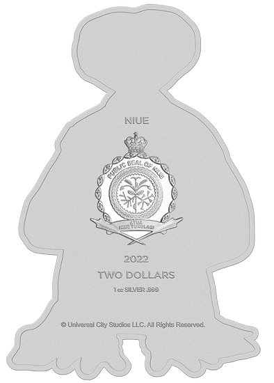 Niue: E.T. Színes - A film 40. évfordulója 1 uncia ezüst 2022 formájú érme