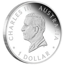 Australian Kangaroo 1 oz Silber 2024 Proof (King Charles III Observe First Issue)