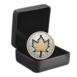 Canadian Maple Leaf -  Super Incuse 1 oz Silver 2024 Gilded Reverse Proof