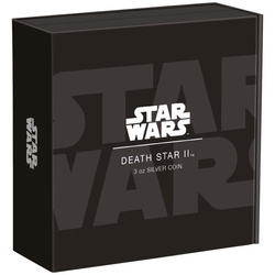 Lot de 2 pièces Niue : Star Wars « Death Star 2 » 2 x 3 oz d'argent 2022/2023 Proof
