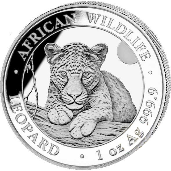 Somalia: African Wildlife - Leopardo 1 oz Plata 2025