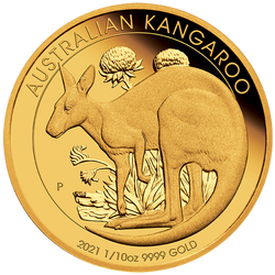 Australijski Kangur 1/10 uncji Złota 2021 Proof